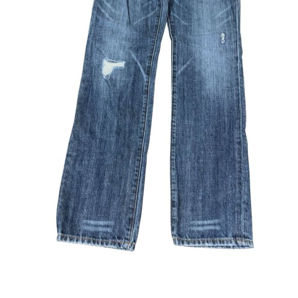 Old Navy Special Edition Low Waist Size 4 Distressed/Knee Hole Denim Jeans - Picture 2 of 7